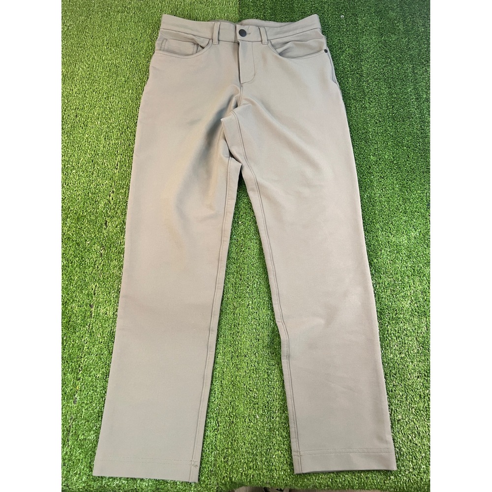 Panama Jack Mens Slate Blue Technical Performance Pants 32x32 Straight Leg Grey